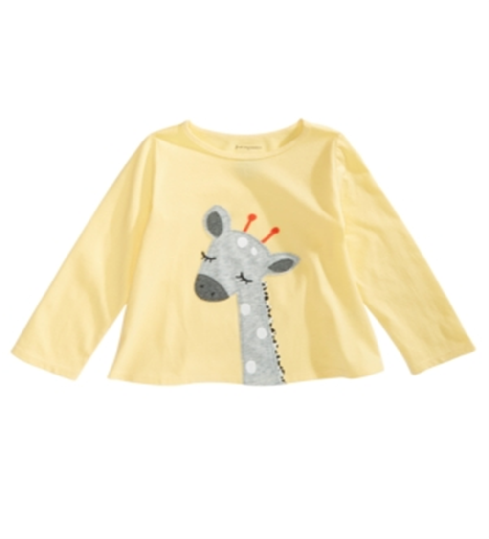 First Impressions Baby Girl's Cotton Giraffe T-Shirt Yellow Size 18MOS