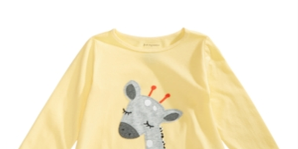 First Impressions Baby Girl's Cotton Giraffe T-Shirt Yellow Size 18MOS