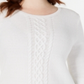 Karen Scott Women's Cable Knit Sweater White Size Large