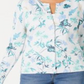 Charter Club Women's Floral Print Cardigan Platnium Floral Size Large
