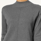 Karen Scott Women's Seam Detail Cotton Mock Neck Sweater Charcoal Size XX-Large