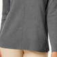 Karen Scott Women's Seam Detail Cotton Mock Neck Sweater Charcoal Size XX-Large