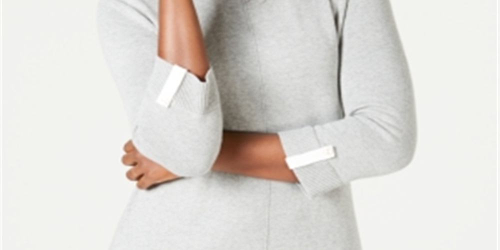 Karen Scott Women's Cotton Sweater Gray Size Medium