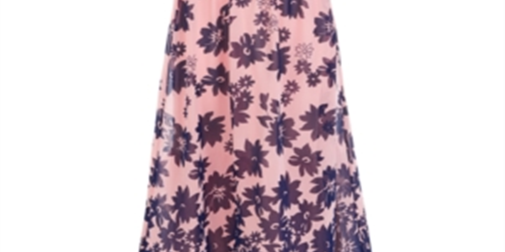 MY Michelle Women's 2pc Ao Floral Skirt Blue Size 16