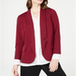 Alfani Women's Notch Collar Blazer Red Size Petite Medium