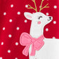 Carter's Baby Girl's Footed Fleece Reindeer Pajamas Red  Size 12 Months