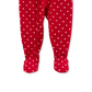 Carter's Baby Girl's Footed Fleece Reindeer Pajamas Red  Size 12 Months