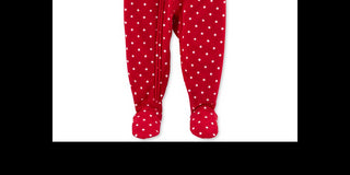 Carter's Baby Girl's Footed Fleece Reindeer Pajamas Red  Size 12 Months
