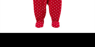 Carter's Baby Girl's Footed Fleece Reindeer Pajamas Red  Size 12 Months