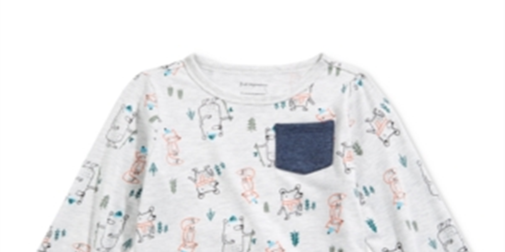 First Impressions Baby Boy's Forest Friends T-Shirt Gray Size 24MOS