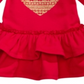 First Impressions Baby Girl's Sparkle Heart Ruffled Terry Dress Red Size 24MOS