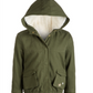 Epic Threads Little Girl's Glitter Star Hooded Jacket Green Size 5