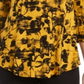 JM Collection Women's Printed Scoop Neck Top Yellow Size Large