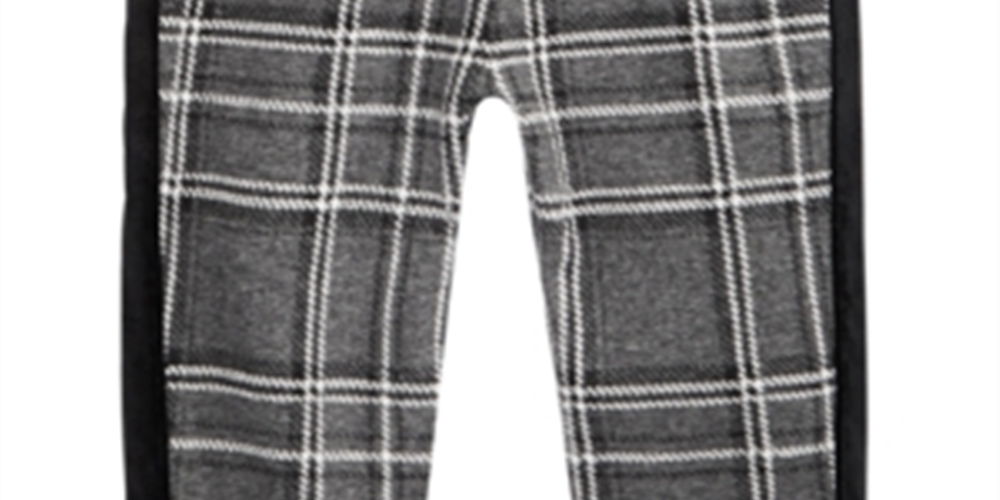 First Impressions Baby Boy's Velvet Stripe Plaid Pants Gray Size 12MOS