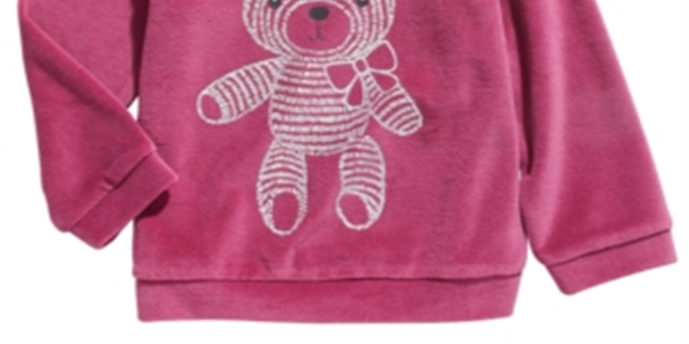 First Impressions Girl's Choose Little Princess Velour Top Purple Size 6-9MOS