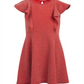 Epic Threads Toddler Girl's Metallic Knit Flutter Dress Red Size 3T