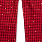 First Impressions Toddler Girl's Cotton Glitter Print Check Leggings Red Size 4T