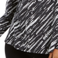 Style & CoWomen's Long Sleeve Printed Shirt Black Size Small