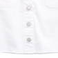Epic Threads Big Girl's Butto -Front Denim Skirt White Size 7