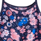 Epic Threads Big Girl's Floral Print Diamond Challis Tank Top Blue Size Large