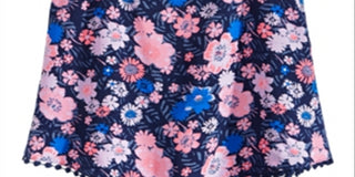 Epic Threads Big Girl's Floral Print Diamond Challis Tank Top Blue Size Large