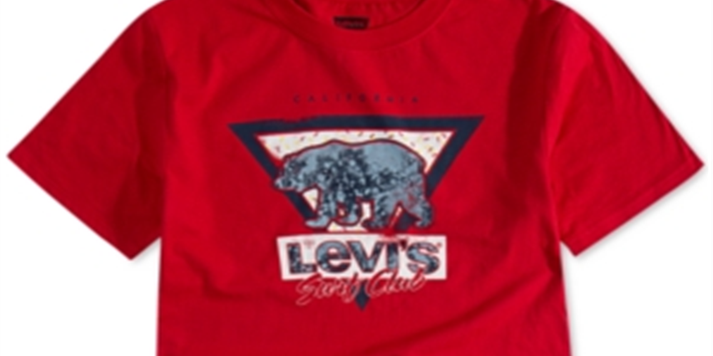 Levi's Little Boy's Surf Club Print Cotton T-Shirt Red Size 5