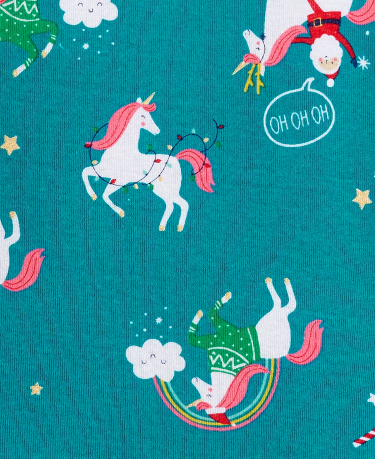 Carter's Toddler Girl's 2 Pc Snug Fit Cotton Holiday Unicorn Pajamas Set Blue Size 2T