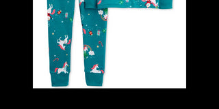 Carter's Toddler Girl's 2 Pc Snug Fit Cotton Holiday Unicorn Pajamas Set Blue Size 2T
