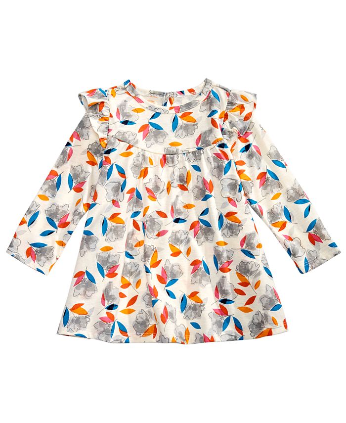 First Impressions Baby Girls Floral-Print Dress  White Size 18 Months