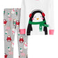 Carter's Girls' Sleep Bottoms Print Penguin Pajama Set White Size 5