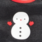 First Impressions Baby Boy's Snowman Bib Gray Size Regular