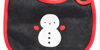 First Impressions Baby Boy's Snowman Bib Gray Size Regular
