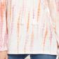Style & Co Women's Tie Dye Peasant Top Pink Dye Size Small