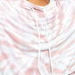 Free People Women's Tie Dye Long Sleeve Crew Neck Sweater White Size Large