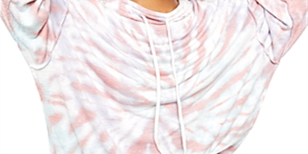 Free People Women's Tie Dye Long Sleeve Crew Neck Sweater White Size Large