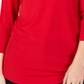 JM Collection Women's Embellished Cold Shoulder Top Red Size Petite S