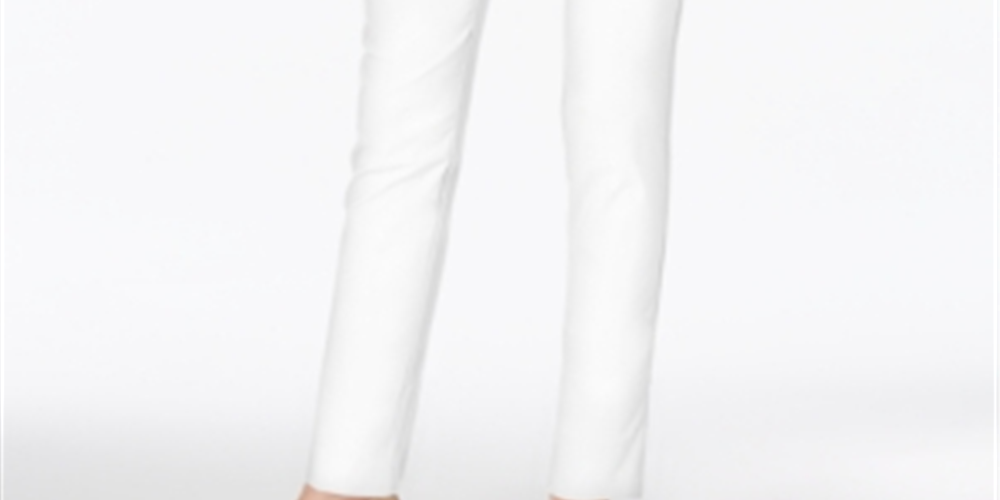 Charter Club Women's Tummy Control Skinny Leg Ankle Pants White Size 10