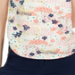 Maison Jules Women's Printed Split Neck Top White Size XX-Large
