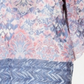 JM Collection Women's Embellished Angel Sleeve Top Blue Size Small