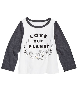 First Impressions Baby Girls Planet-Print Cotton T-Shirt  White Size 3-6MOS