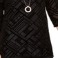 JM Collection Women's Velvet Necklace Top Black Size Medium