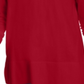 Maison Jules Women's V Neck Sweater Red Size Medium
