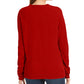 Karen Scott Women's Long Sleeve with Buttons Sweater Red Size Petite X-Large