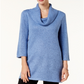 Karen Scott Women's Cowl Neck 3/4 Sleeve Sweater Blue Size Petite XL