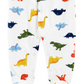 Carter's Boy's Print Dinosaur Fleece Footie White Size 9MOS