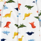 Carter's Boy's Print Dinosaur Fleece Footie White Size 9MOS