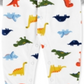 Carter's Boy's Print Dinosaur Fleece Footie White Size 9MOS