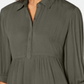 Style & Co Women's Babydoll Tunic Shirt Green Size Petite M