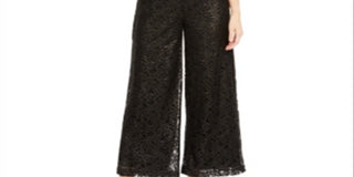 Donna Ricco Women's Wide Leg Lace Jumpsuit Black Size 4