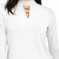 Thalia Sodi Women's Hardware Trim Mock Neck Top White Size X-Small